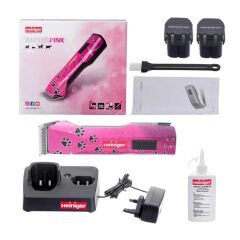 Heiniger Saphir Pink Evcil Hayvan Tıraş Makinesi İki Akülü