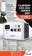 Loncin EP1650-3 Taşınabilir Güç İstasyonu 1024Wh
