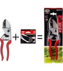 Felco 31 Budama Makası ve F-Tech 30/3 Yedek Bıçaklı Özel Seri