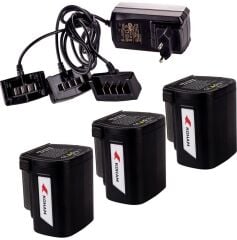Koham Akü Kit 3X2.5AH+Şarj Cihazı KH-TP30, KH-TP35, KH-S40